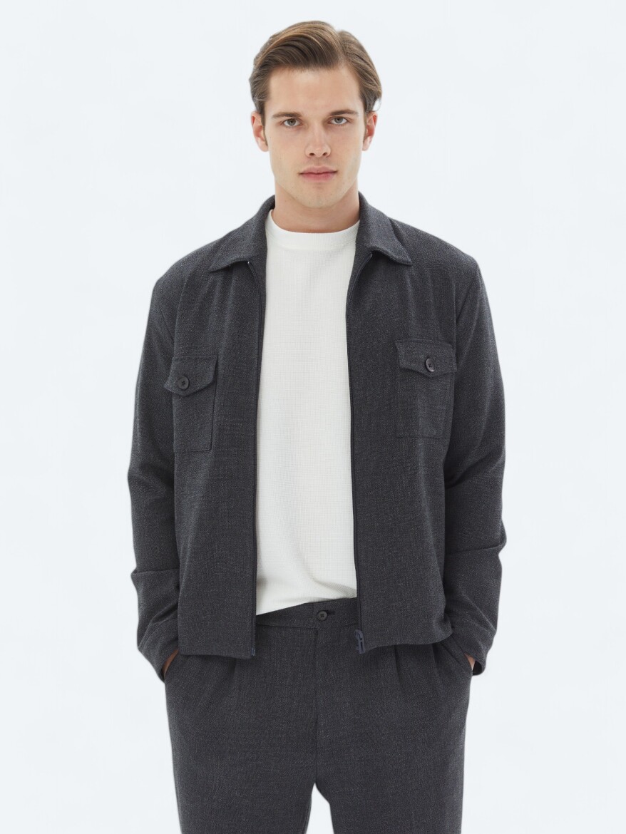 Hard Coal Micro Modern Fit Suit - 1