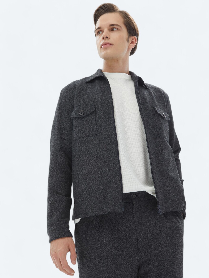 Hard Coal Micro Modern Fit Suit - 4