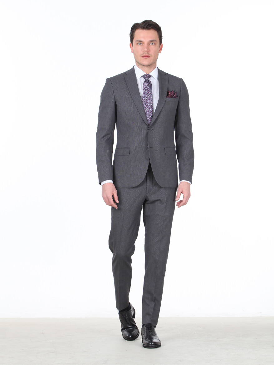 Hard Coal Micro Slim Fit Suit - 3