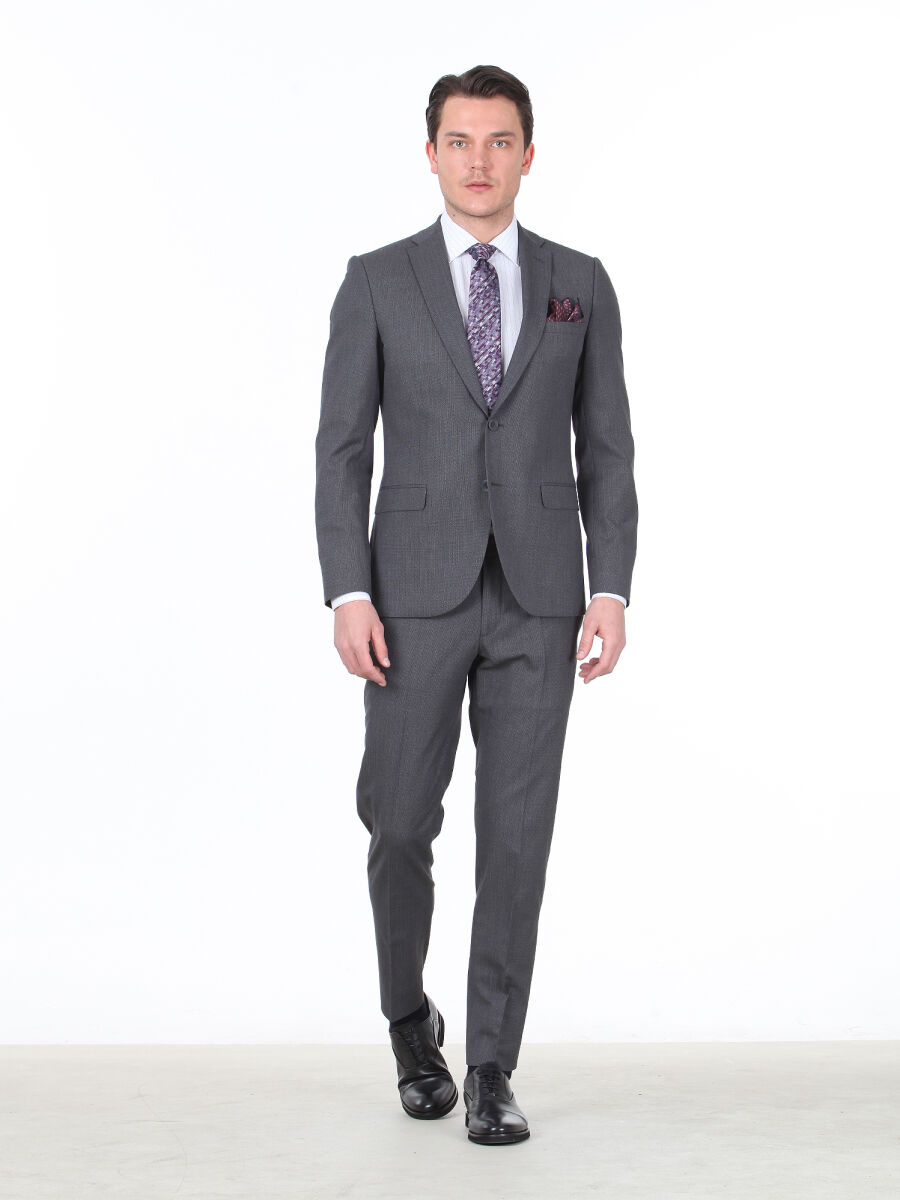 Hard Coal Micro Slim Fit Suit - 3