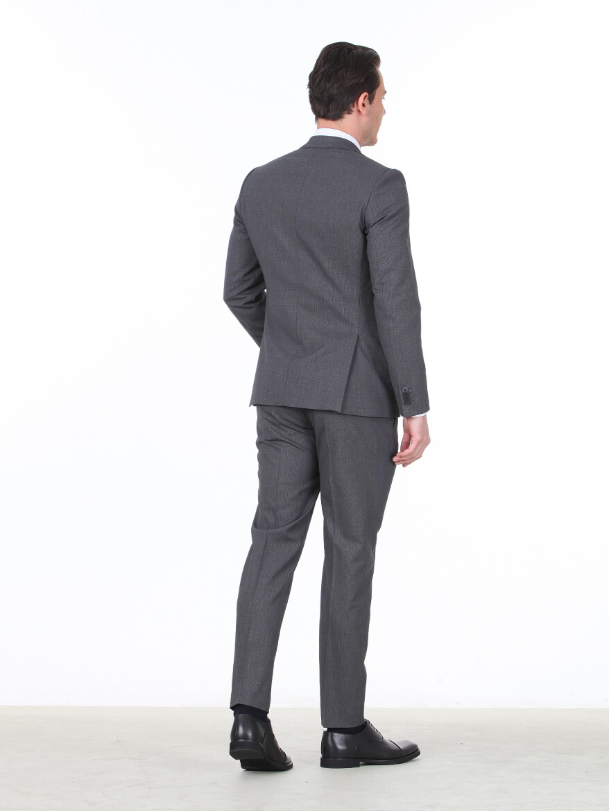 Hard Coal Micro Slim Fit Suit - 4