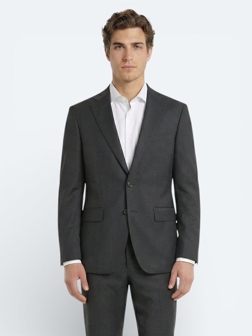 Hard Coal Modern Fit Wool Blended Suit - 2