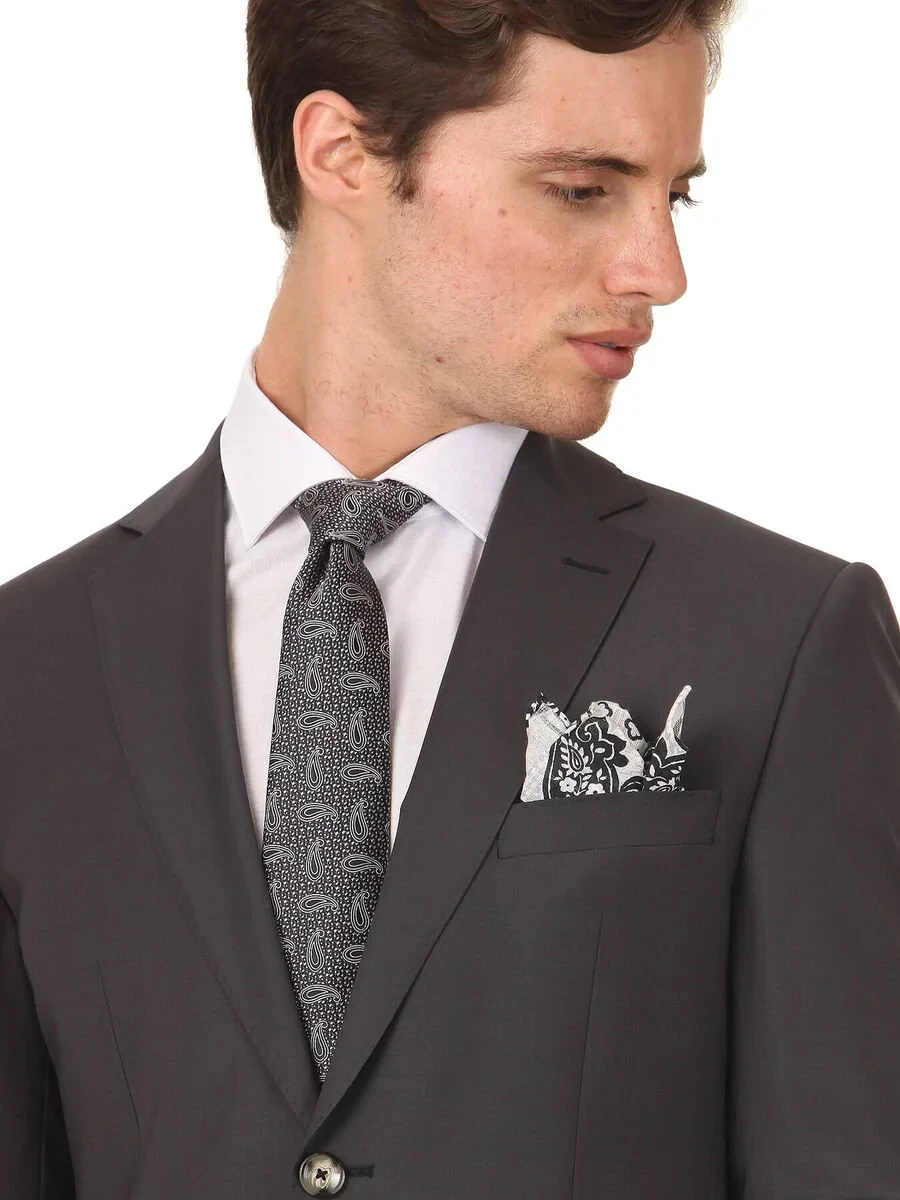 Hard Coal Modern Fit Wool Blended Suit - 2