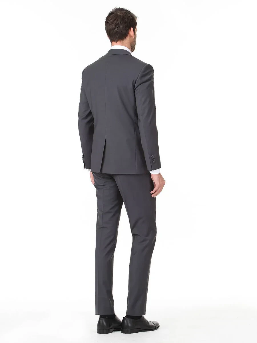 Hard Coal Modern Fit Wool Blended Suit - 4