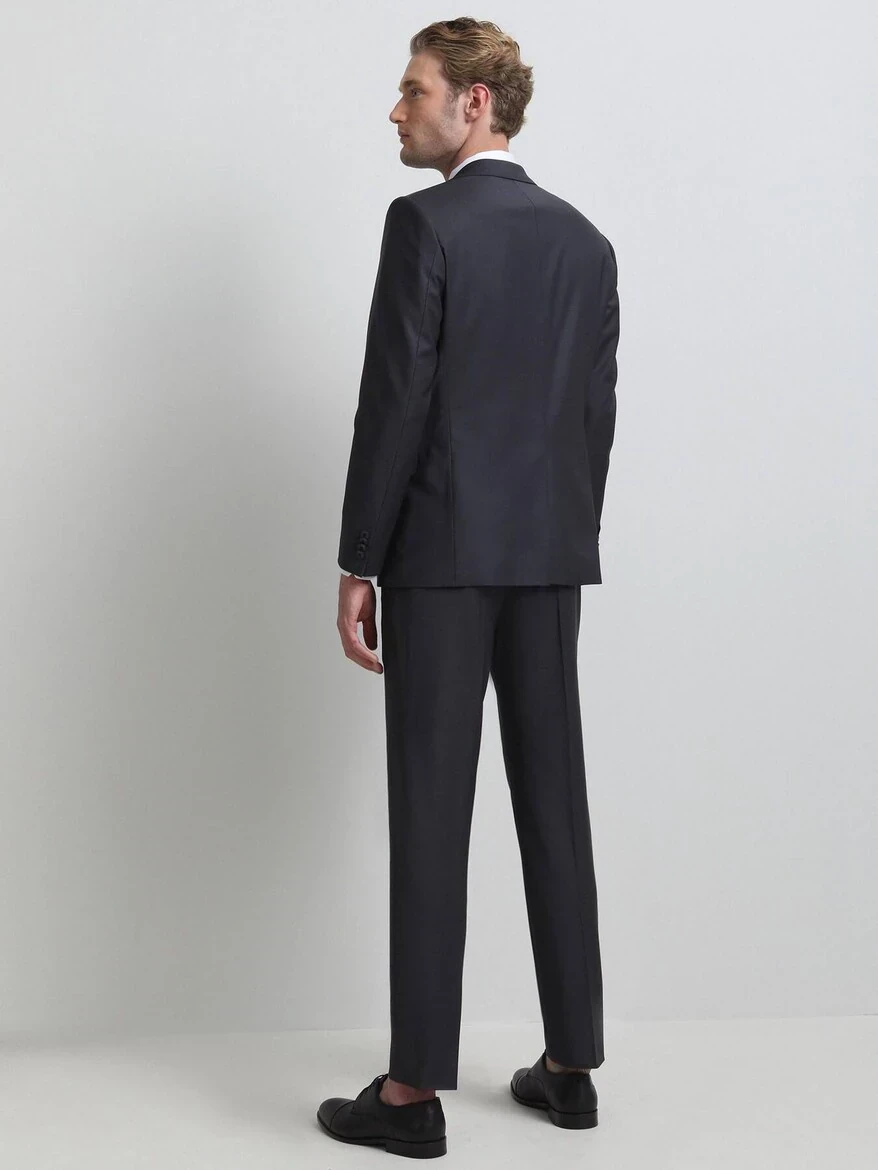 Hard Coal Modern Fit Wool Blended Suit - 4