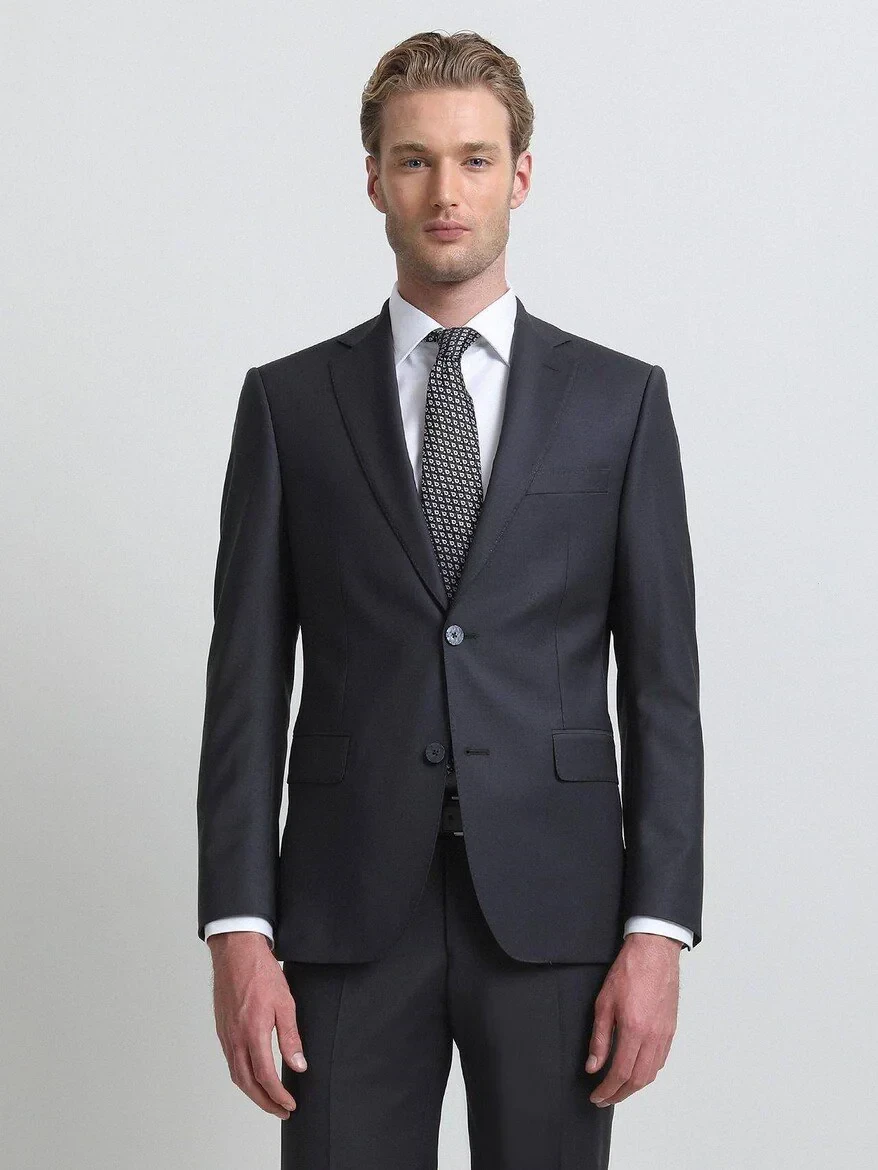 Hard Coal Modern Fit Wool Blended Suit - 2