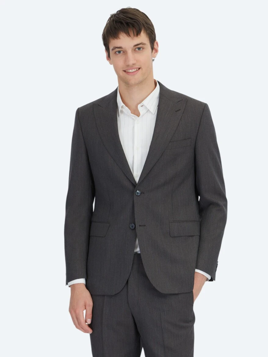 Hard Coal Modern Fit Wool Blended Suit - 1