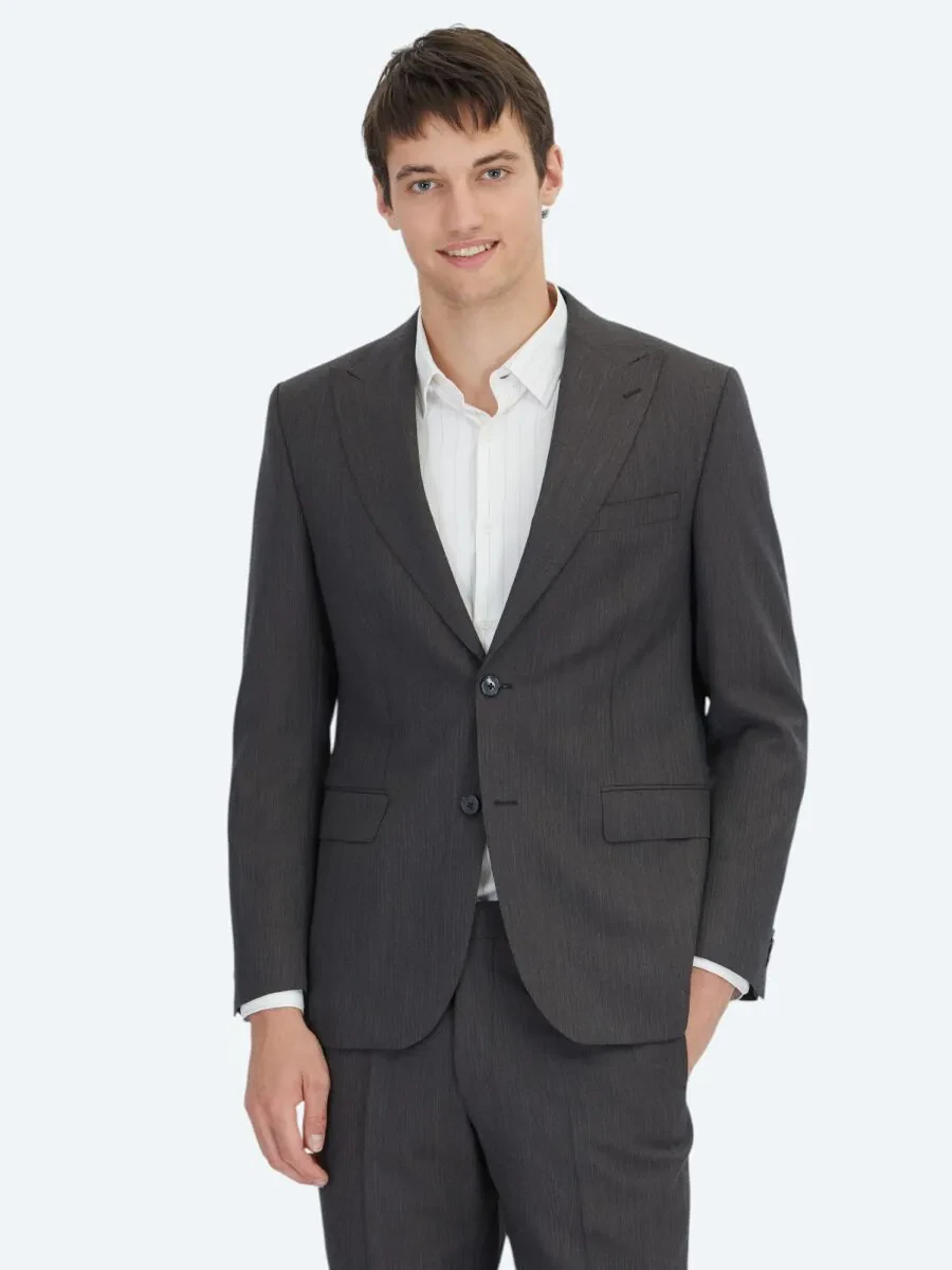 Hard Coal Modern Fit Wool Blended Suit - 1