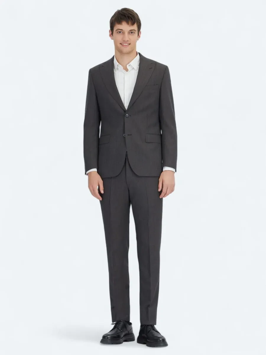 Hard Coal Modern Fit Wool Blended Suit - 2