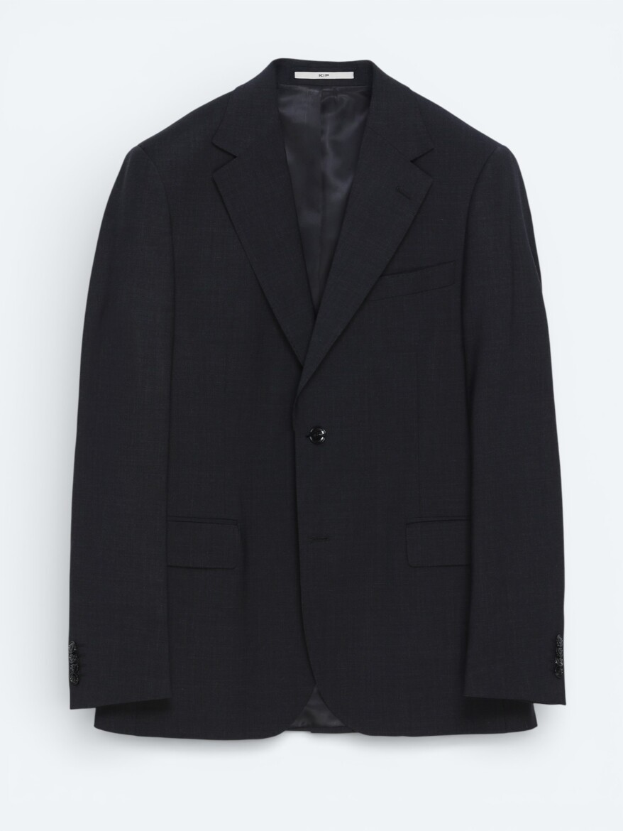Hard Coal Plain Modern Fit Wool Blended Suit - 5