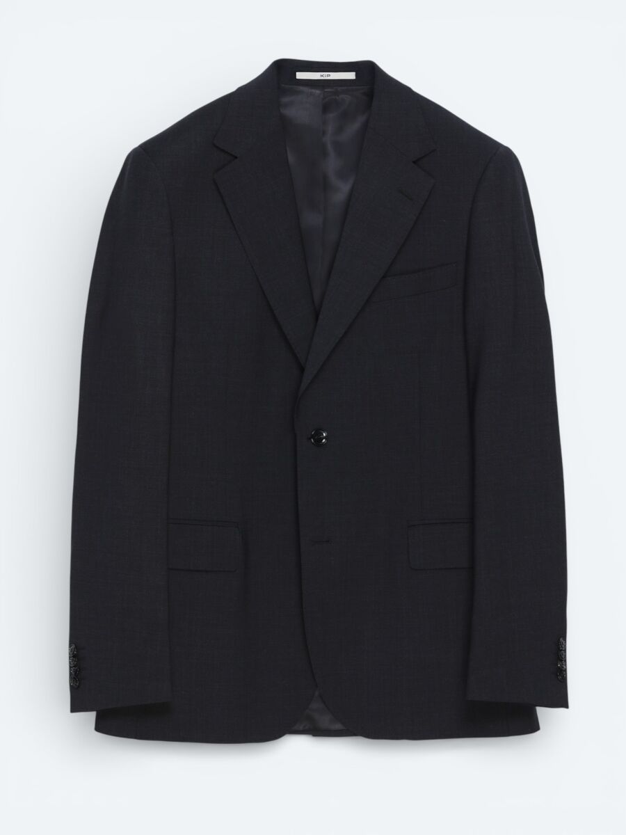 Hard Coal Plain Wool Blended Suit - 2