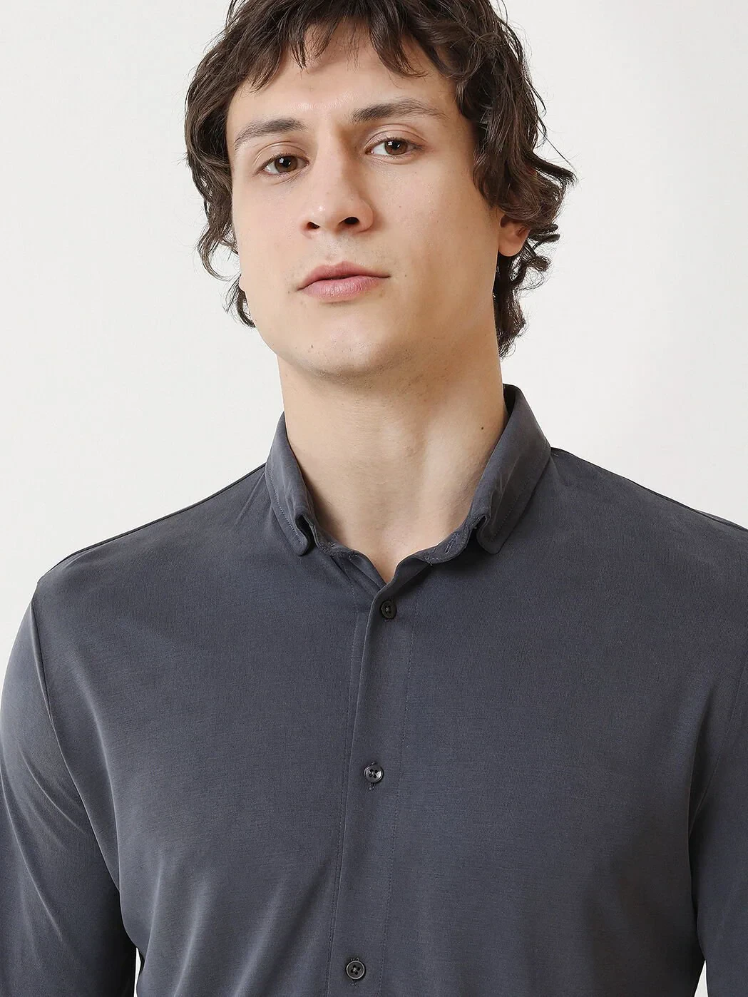 Hard Coal Regular Fit Knitting Casual Shirt - 3