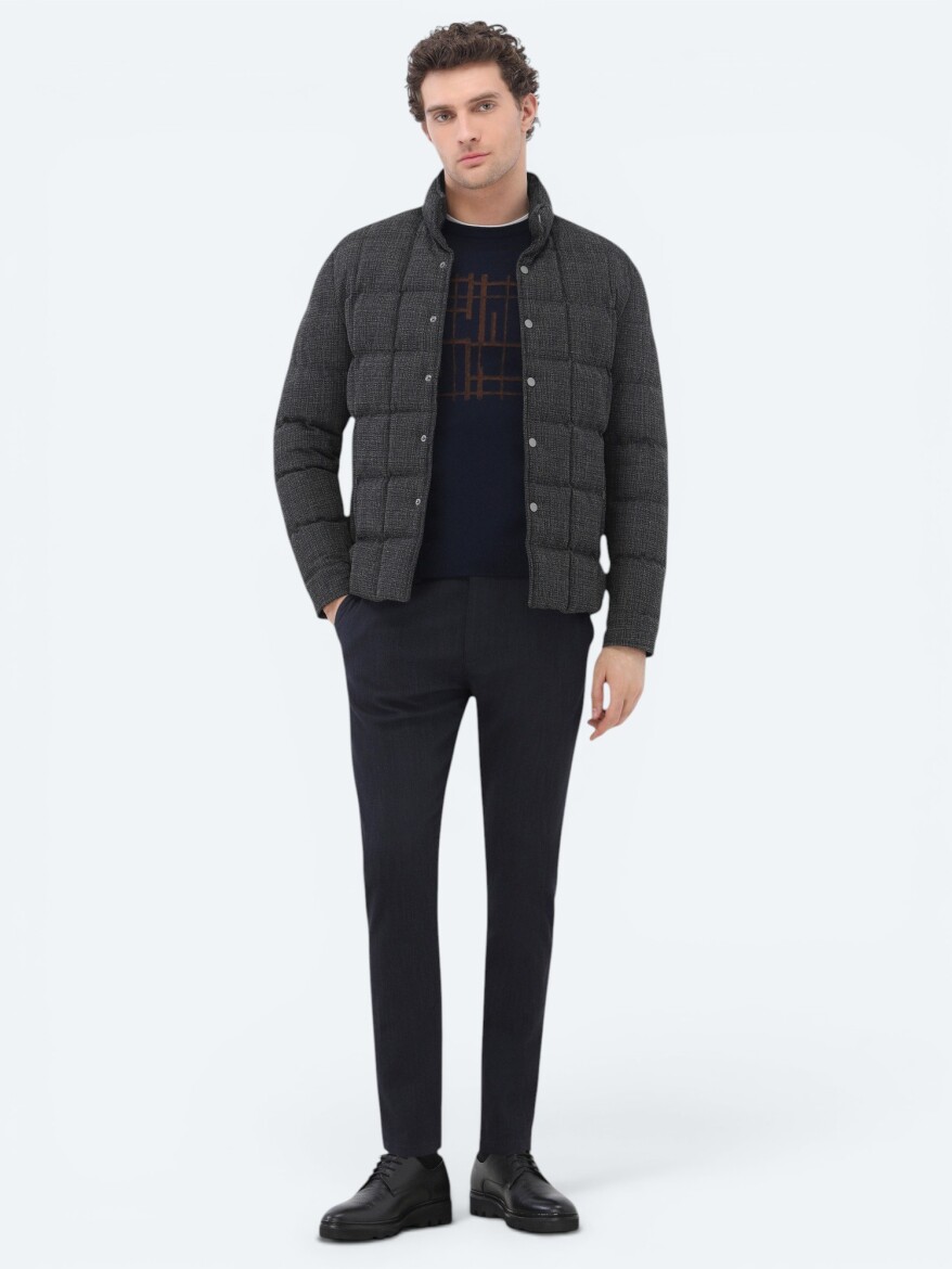 Hard Coal Regular Fit Turtleneck Casual Weaving Coat - 2