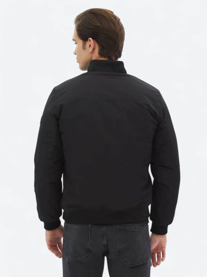 Hard Coal Regular Fit Turtleneck Casual Weaving Coat - 13