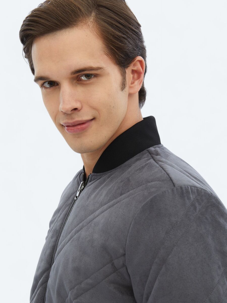 Hard Coal Regular Fit Turtleneck Casual Weaving Coat - 6