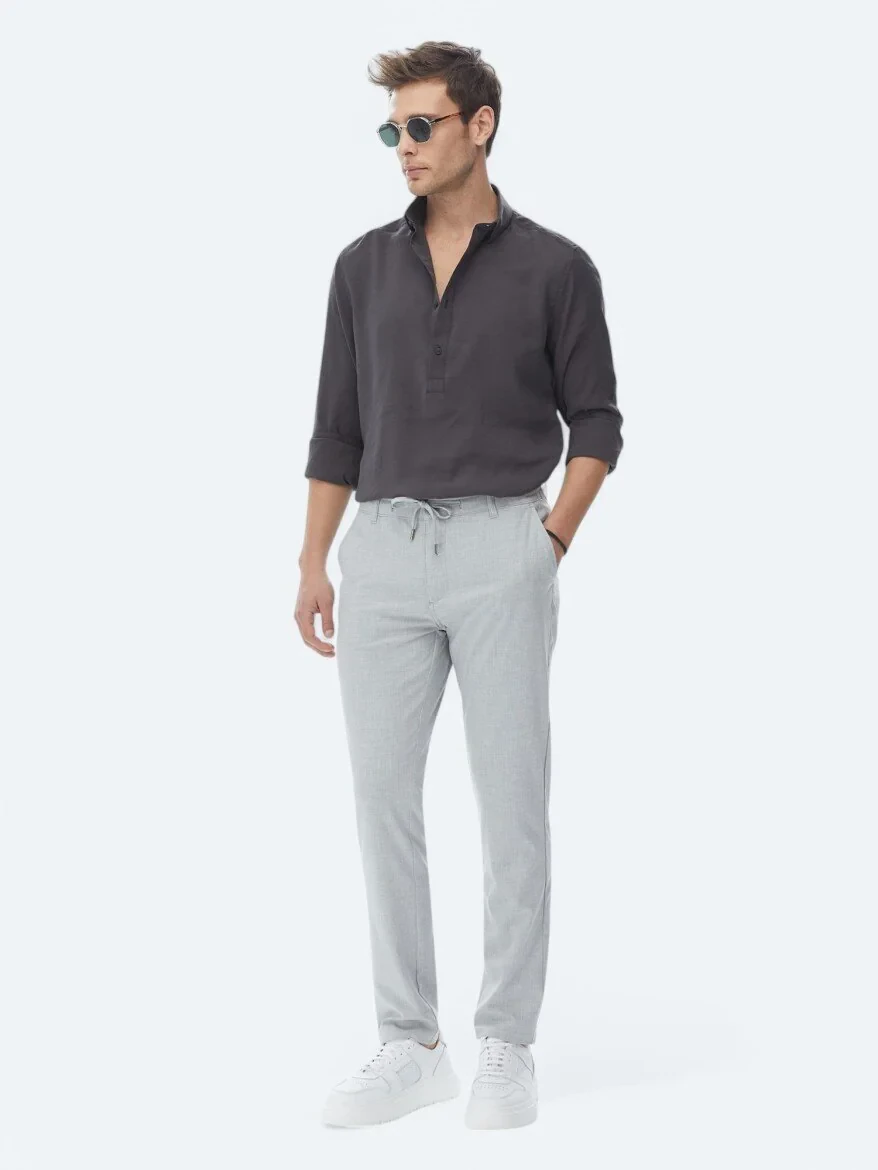 Hard Coal Regular Fit Weaving Casual Shirt 