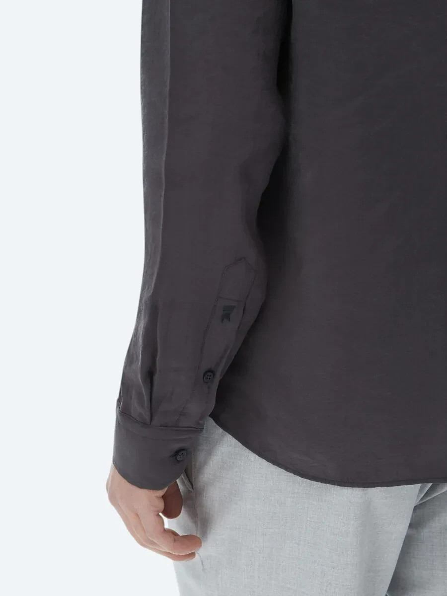 Hard Coal Regular Fit Weaving Casual Shirt - 5