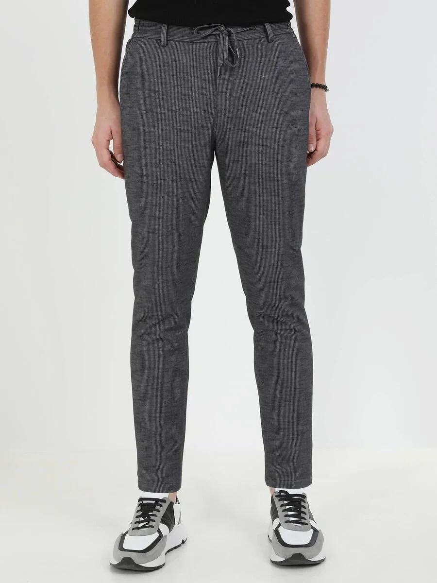 Hard Coal Striped Modern Fit Cotton Blended Suit - 4