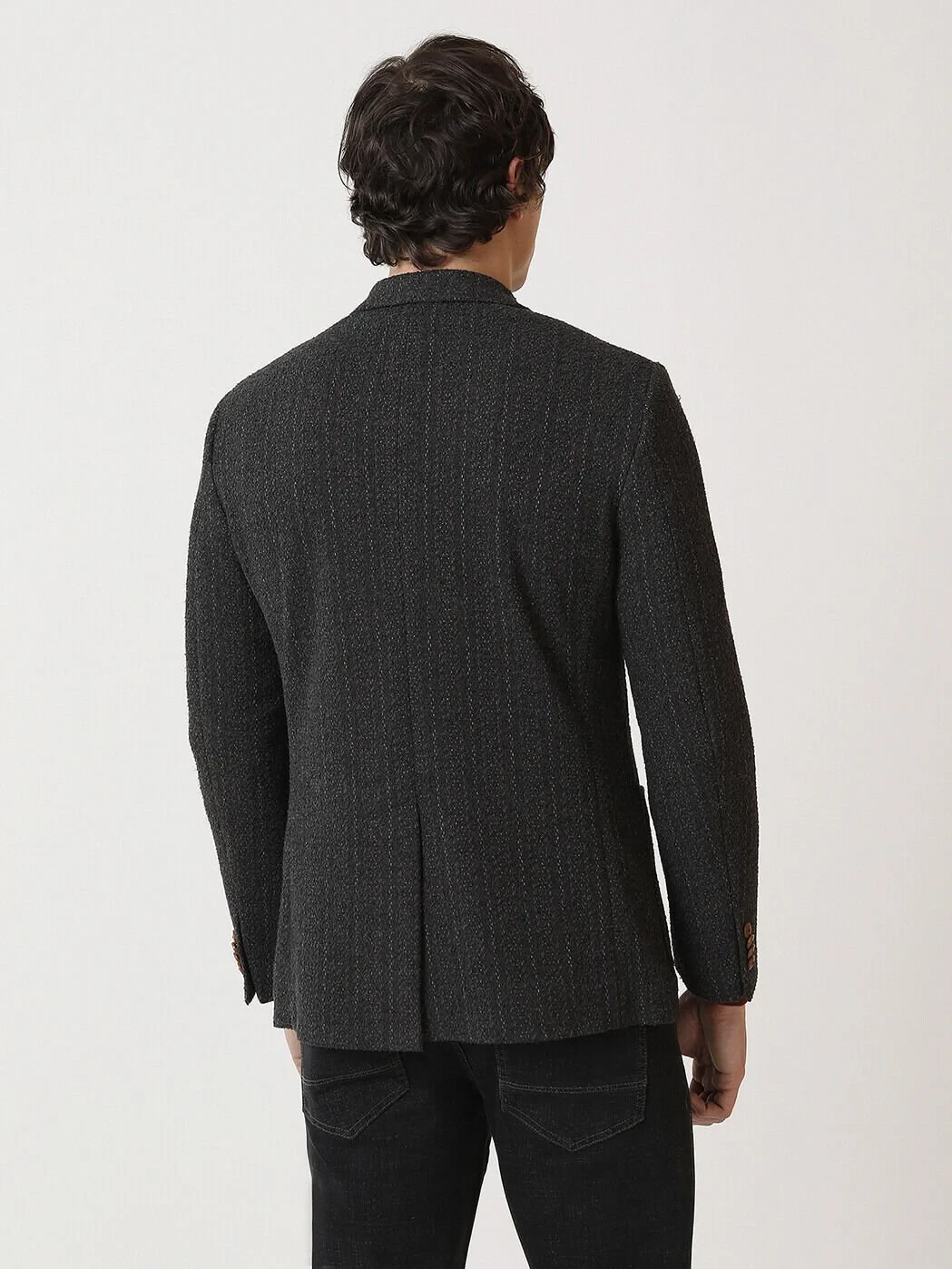 Hard Coal Striped Modern Fit Jacket - 5