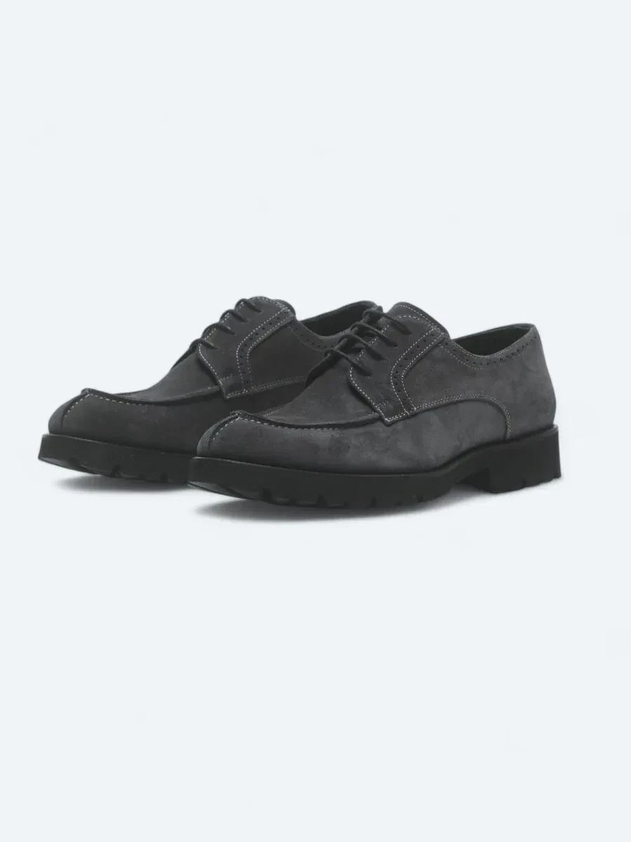 Hard Coal Suede Smart Casual Shoes - 2