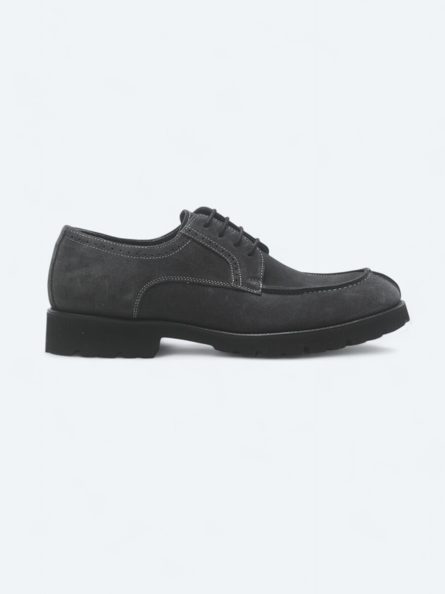 Hard Coal Suede Smart Casual Shoes - KİP