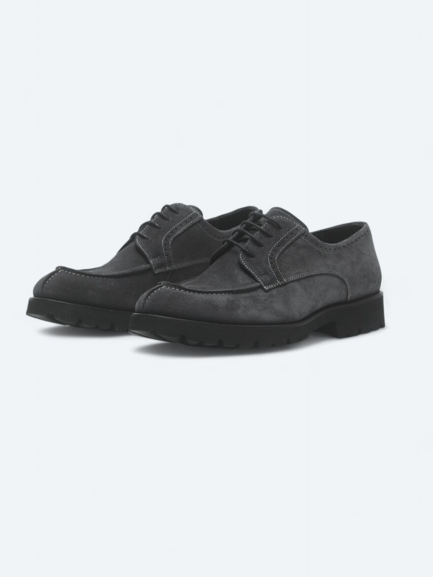 Hard Coal Suede Smart Casual Shoes - KİP