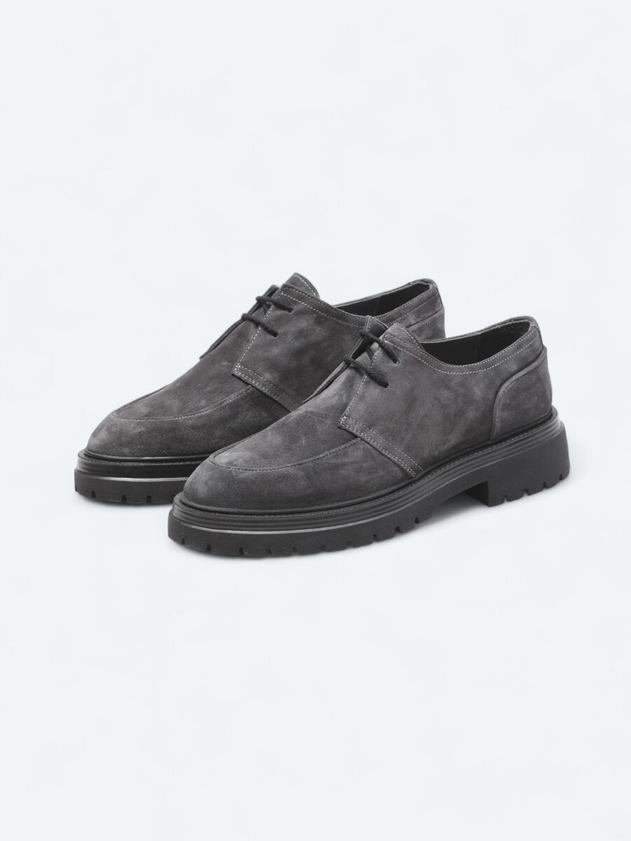 Hard Coal Suede Smart Casual Shoes - 2