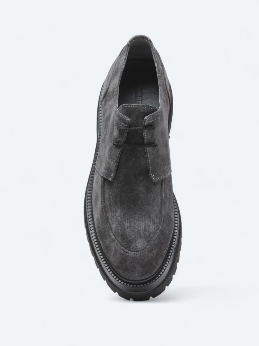 Hard Coal Suede Smart Casual Shoes - 3