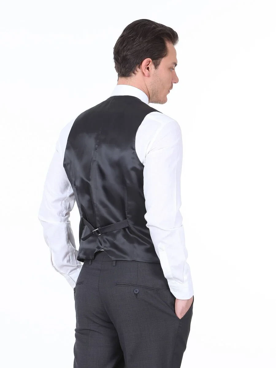 Hard Coal Suit With Waistcoat - 4