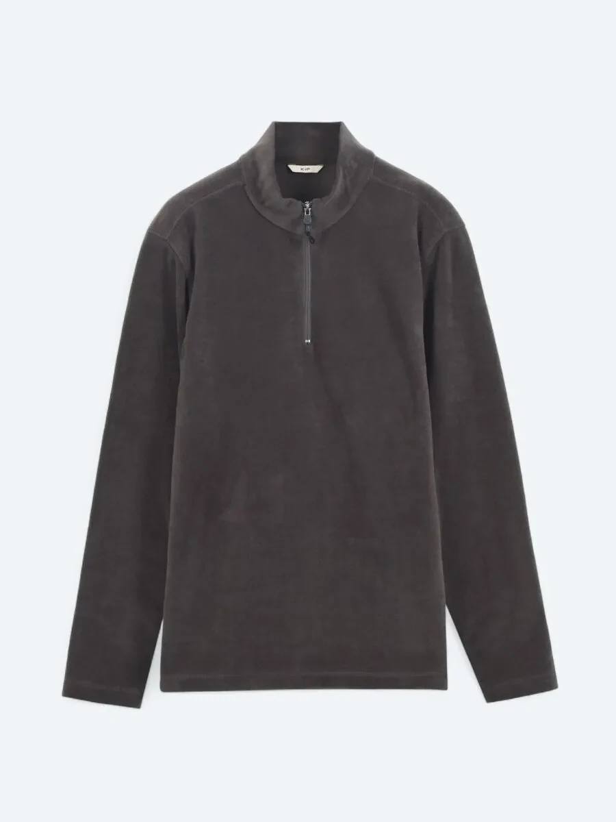 Hard Coal Turtleneck Plain Sweatshirt - 5