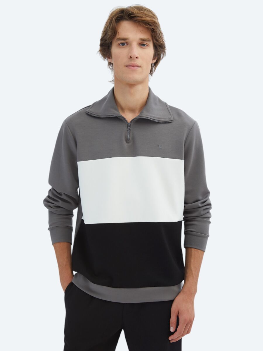 Hard Coal Turtleneck Sweatshirt - 1
