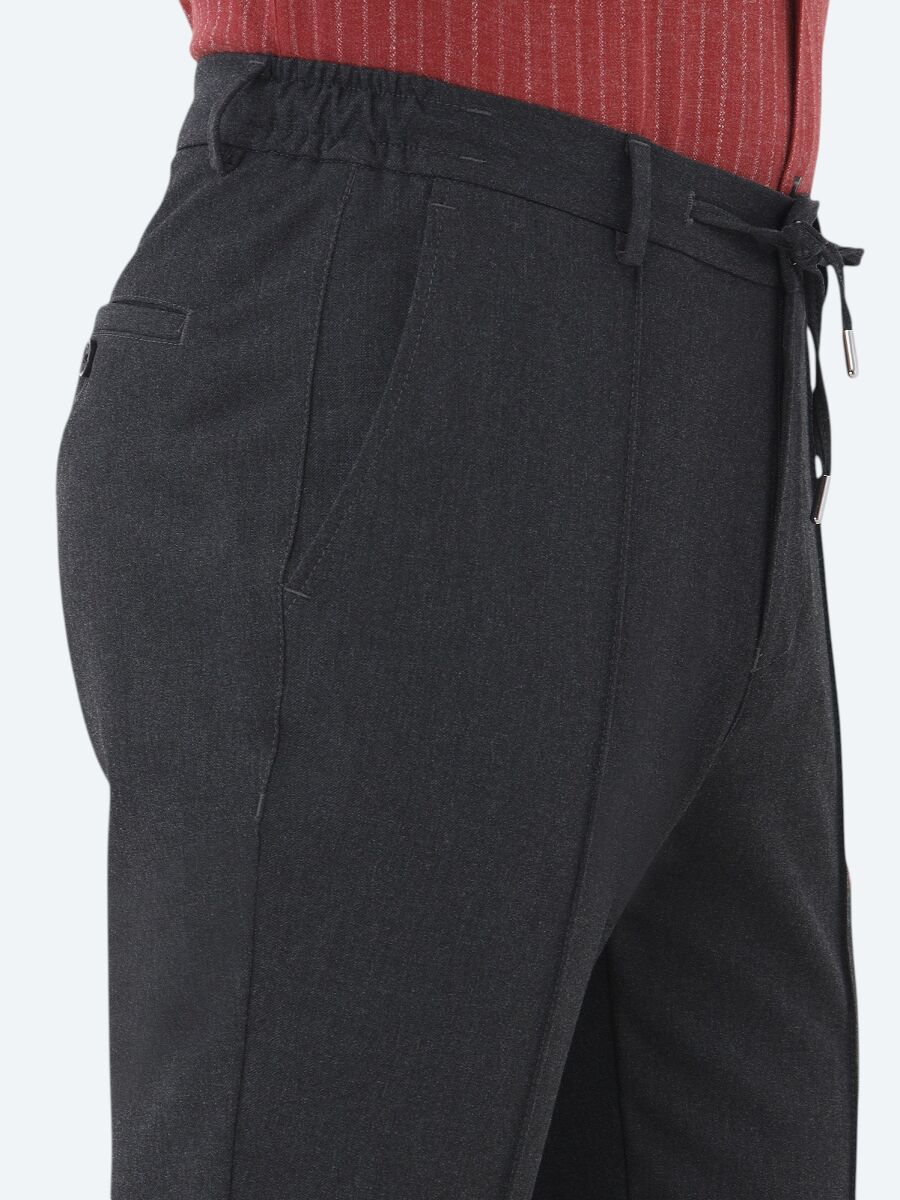 Hard Coal Weaving Jogging Fit Casual Trousers - 4