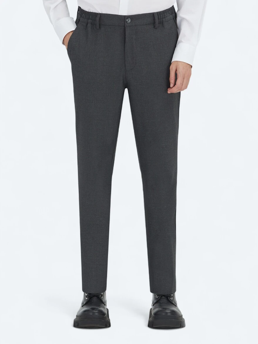 Hard Coal Weaving Jogging Fit Casual Trousers - KİP