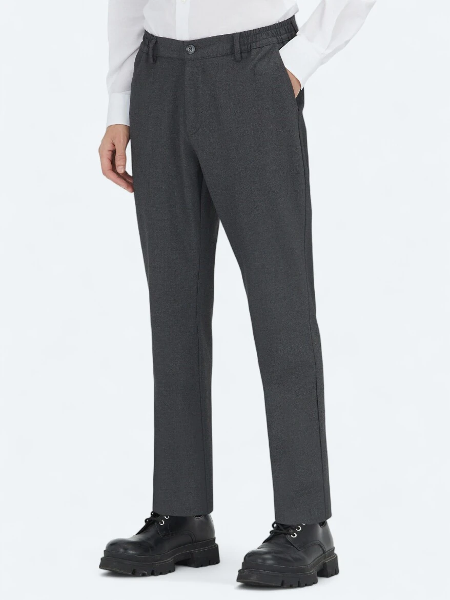 Hard Coal Weaving Jogging Fit Casual Trousers - 3