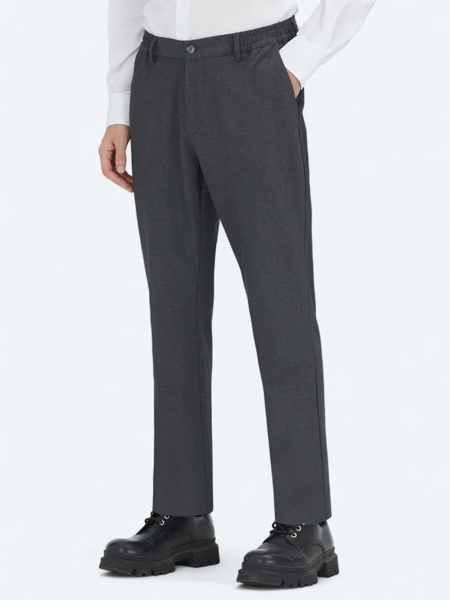 Hard Coal Weaving Jogging Fit Casual Trousers - 3