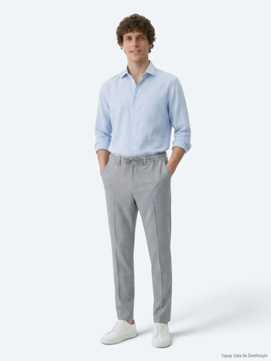 Hard Coal Weaving Jogging Fit Casual Trousers - 4