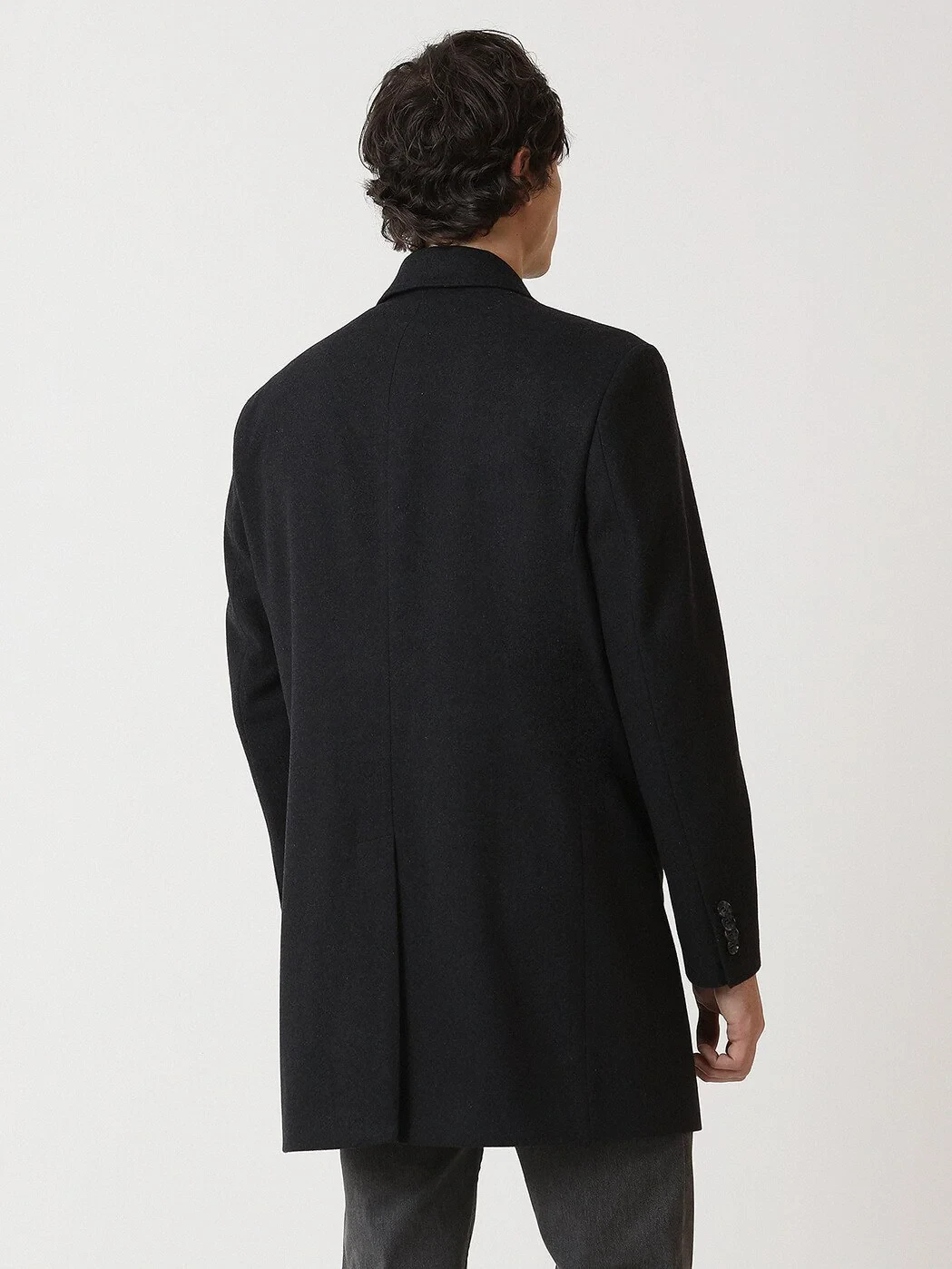 Hard Coal Weaving Overcoat - 5