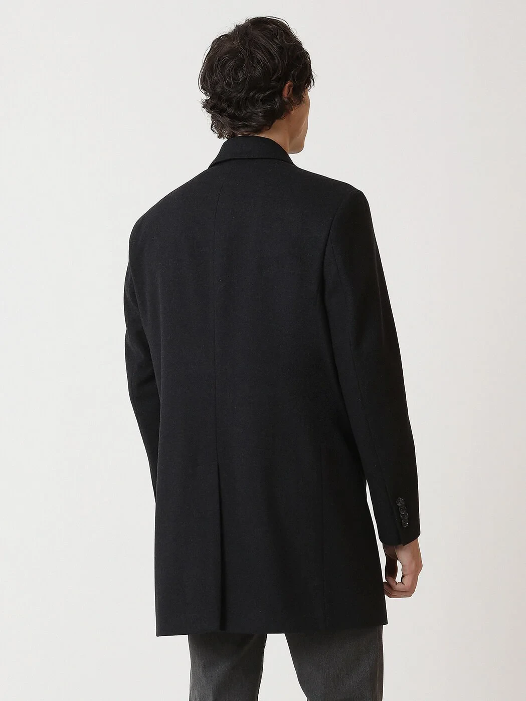 Hard Coal Weaving Overcoat - 5