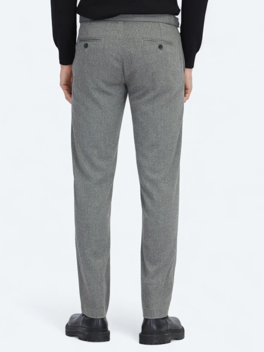 Hard Coal Weaving Regular Fit Casual Trousers - 5
