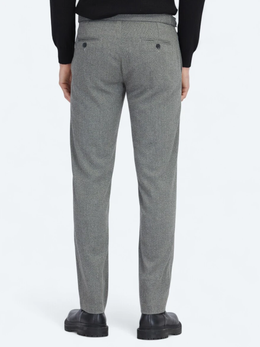 Hard Coal Weaving Regular Fit Casual Trousers - 5
