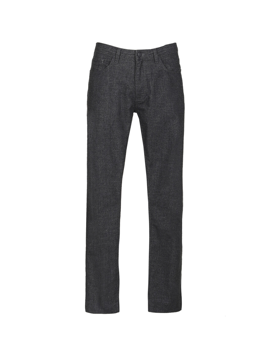 Hard Coal Weaving Slim Fit Casual Cotton Blended Trousers - 5