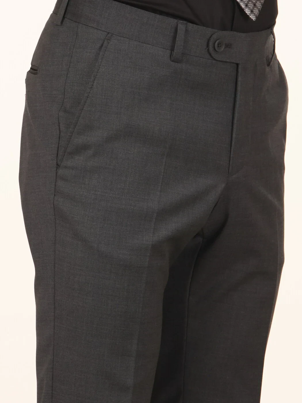 Hard Coal Weaving Slim Fit Classical Wool Blended Trousers - 3