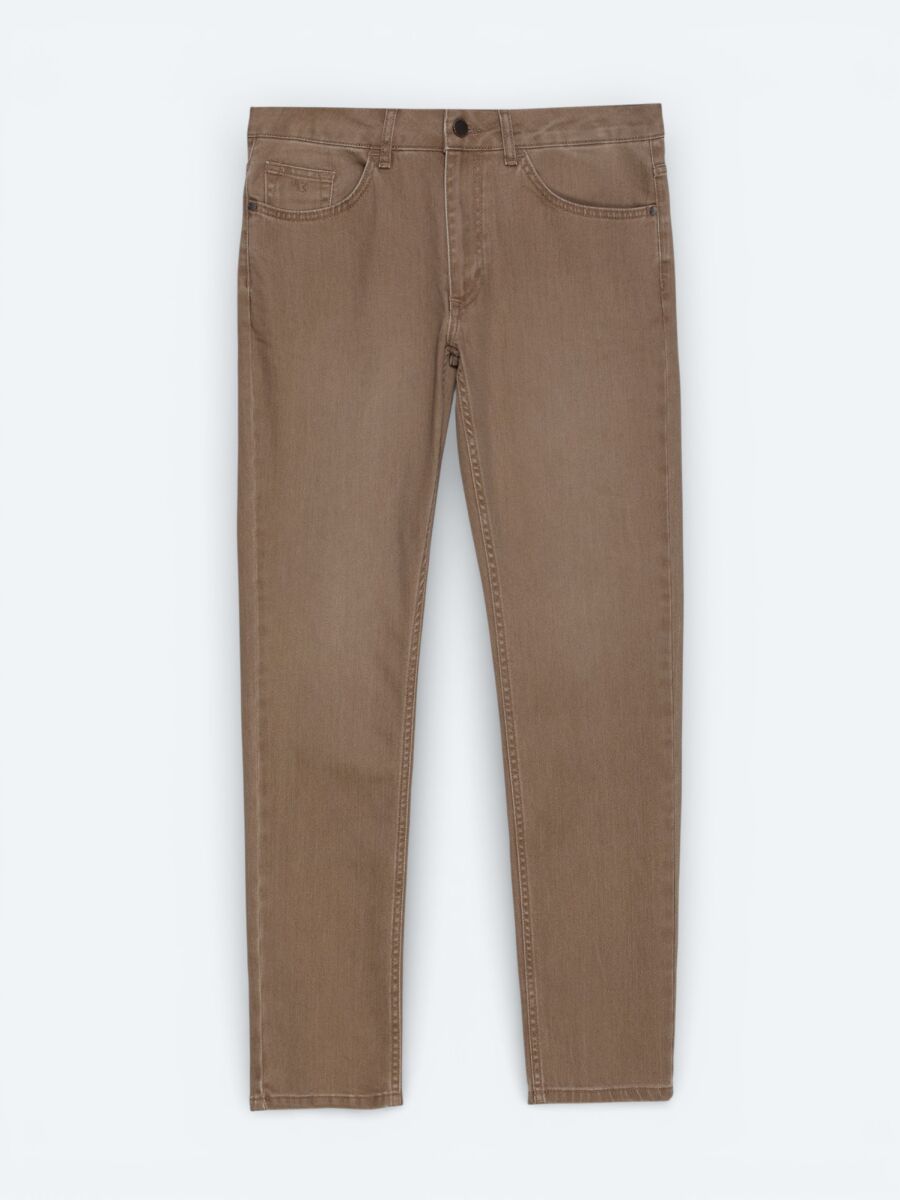 Hardal Slim Fit Denim Pamuk Karışımlı Pantolon - 5