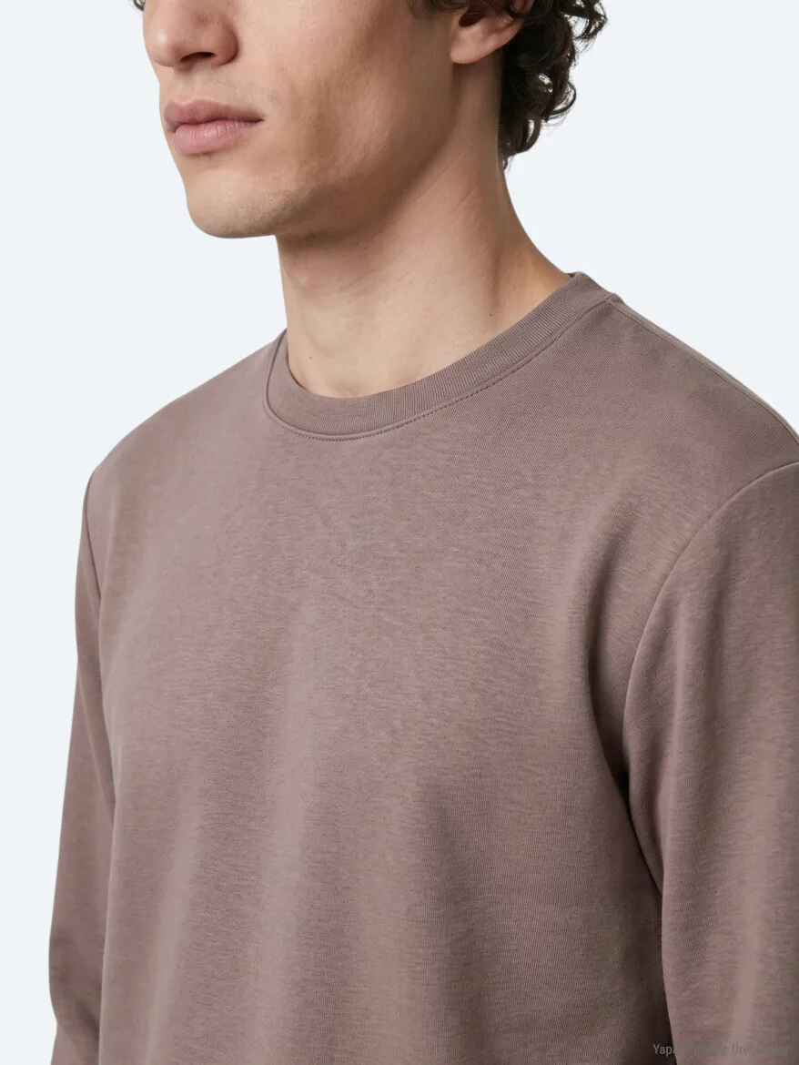 Hazelnut Plain Sweatshirt - 4