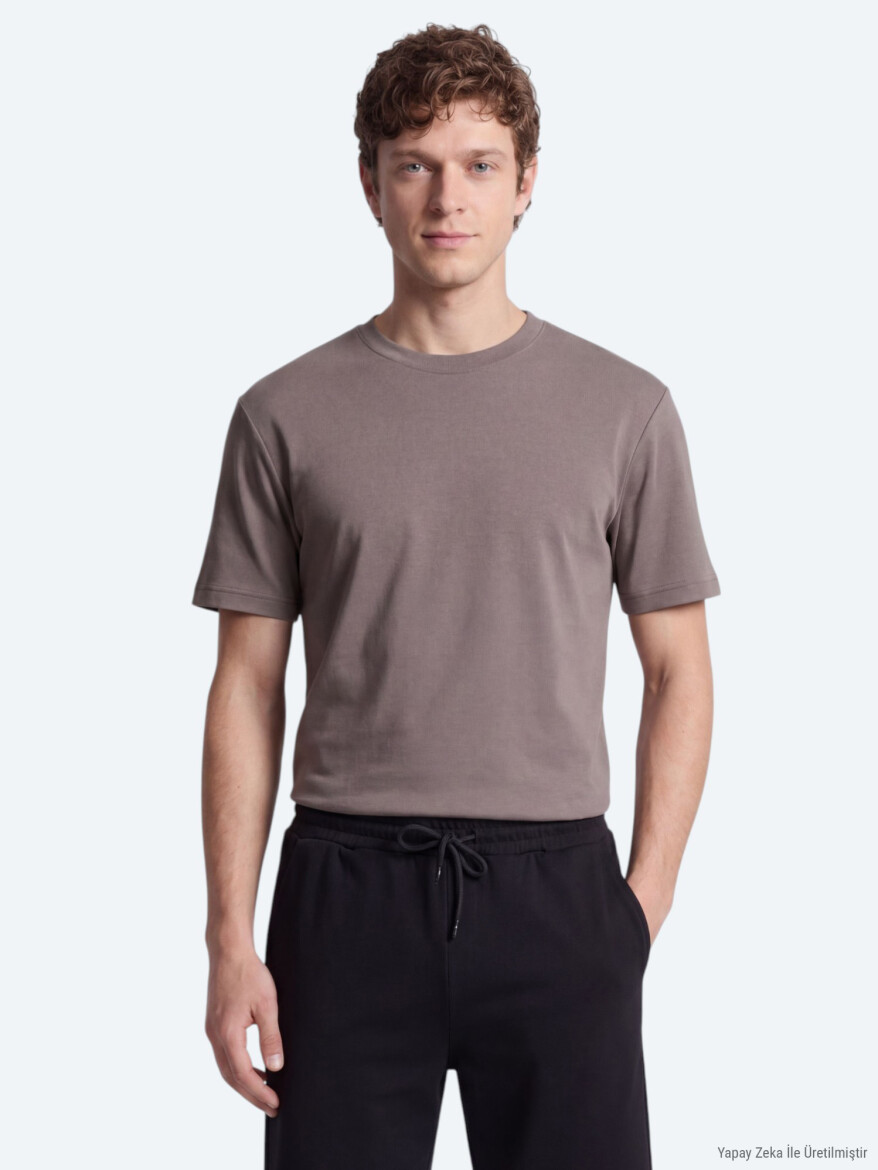 Hazelnut Plain T-Shirt 