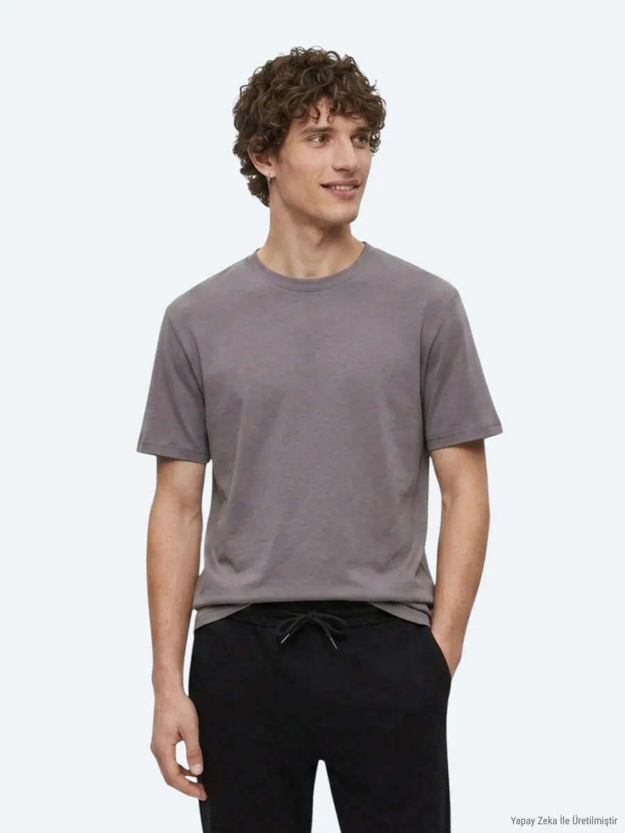 Hazelnut Plain T-Shirt - 1