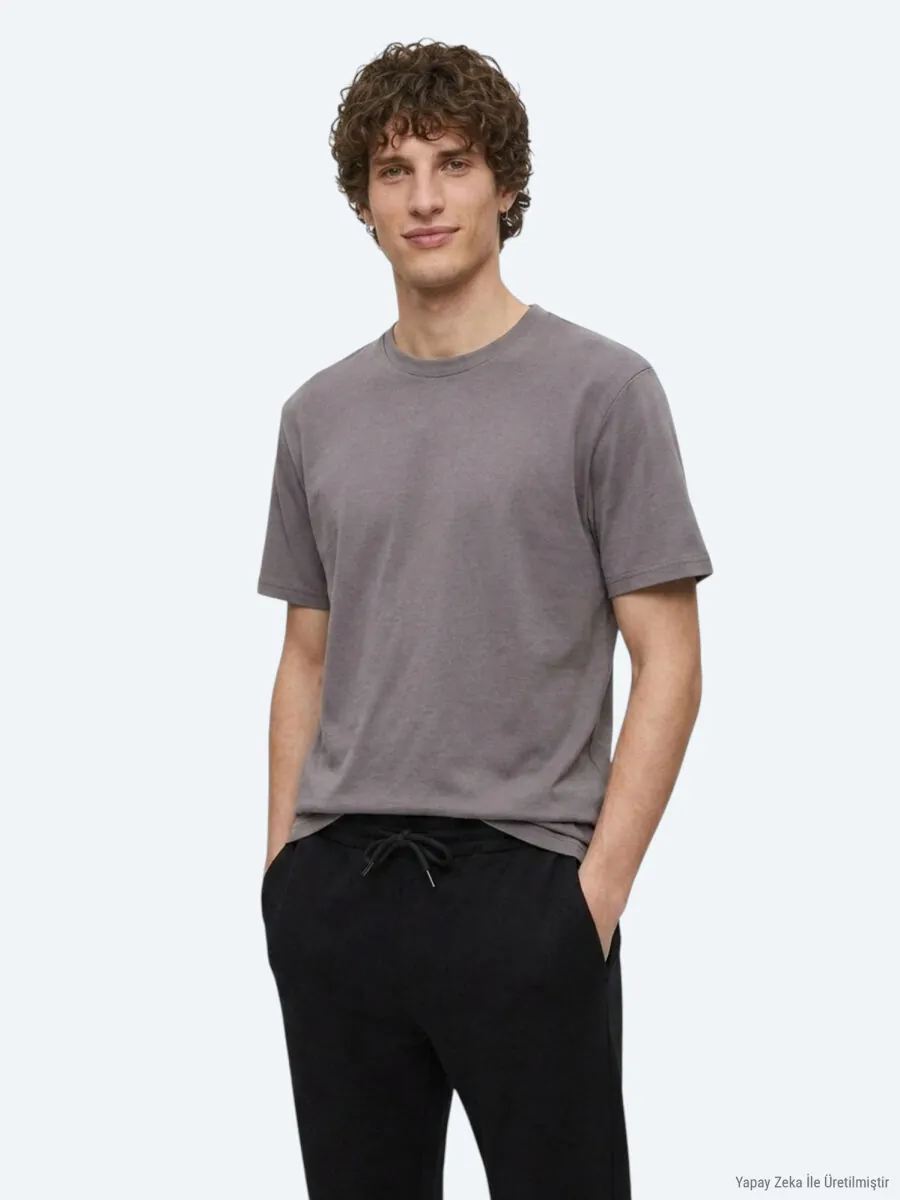 Hazelnut Plain T-Shirt - 4
