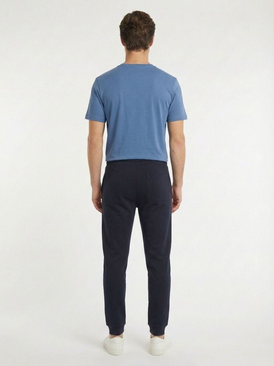 Indigo Crew Neck 100% Cotton T-Shirt - 4