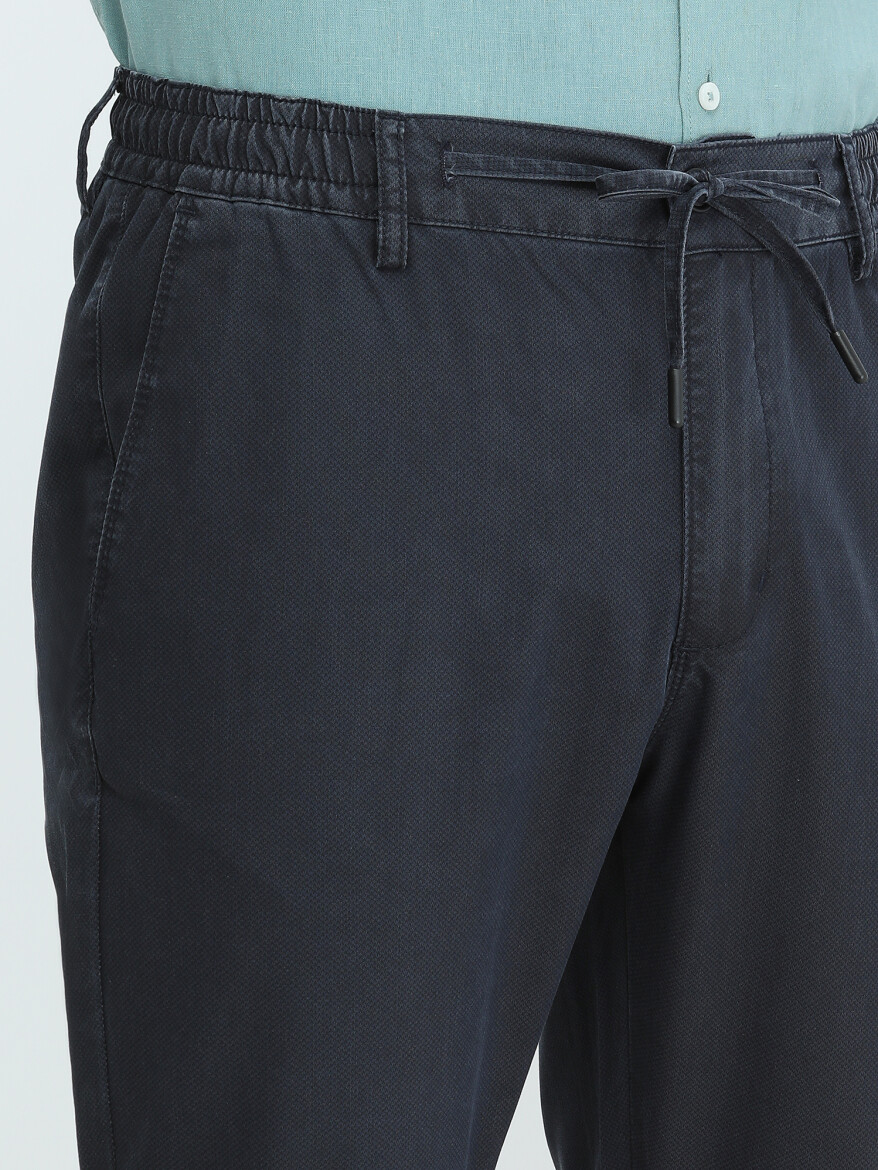 İndigo Dokuma Jogging Fit Casual Pantolon - 3