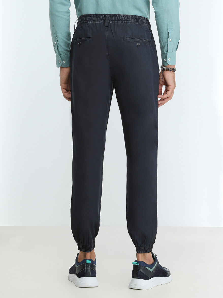 İndigo Dokuma Jogging Fit Casual Pantolon - 4